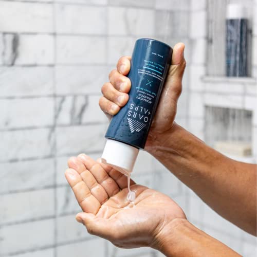 Oars + Alps Men's Sulfate Free Hydrating Shampoo, Infused with Kelp and Algae Extracts, Fresh Ocean Splash, 13.5 Fl Oz