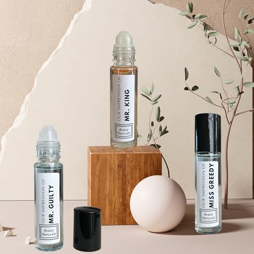 Replicant Cologne For Men - Mini Perfume Set, Fragrance Body Oil, Sample Cologne, Roller, 4 Pc (Musky Set)