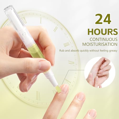 Nailz Nail 𝐆𝐫𝐨𝐰𝐭𝐡 Pen,Radiant Nail Growth GIL,Radiant Nail Growth Oil Pen,Cuticle Oil for Nails,Nail Strengthener, for Moisturize Strengthen Nail Care,Finger Edge Manicure Nourishing Pen(4PCS)