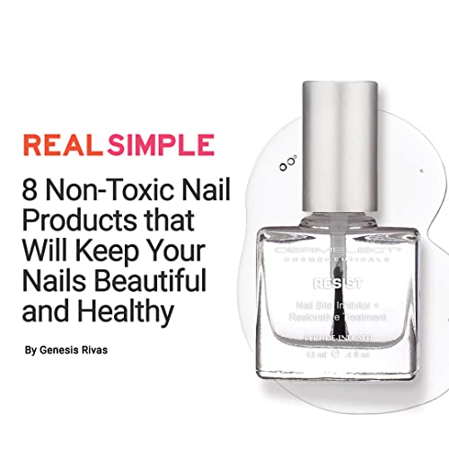Dermelect Resist Nail Bite Inhibitor + Treatment Anti Aging Nail treatment for Strengthening & Restorative for Nail Biting, Thumb Sucking Weak Nails Hard to Grow Nails Women Men and Children 0.4 oz