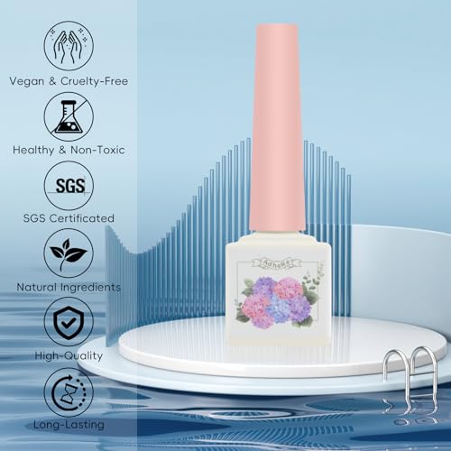 ADHERE 12ML Cat Eye Gel Nail Polish Set,4 Colors Holographic Glitter Cat Eye Gel Polish with Magnet UV LED Magnetic Gel Nail Polish Home DIY Manicure Nail Salon Kit