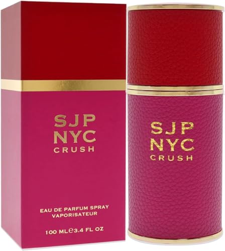 SJP NYC Crush EDP Spray For Women - Clean, Romantic, Ultra-Feminine Fragrance - Fruity-Floral Notes Of Coconut And White Flowers - Sweet, Unforgettable Finish - 3.4 Oz