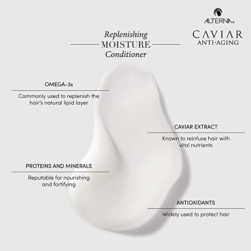 Alterna CAVIAR Anti-Aging Replenishing Moisture Conditioner | For Dry, Brittle Hair | Protects, Restores & Hydrates | Sulfate Free