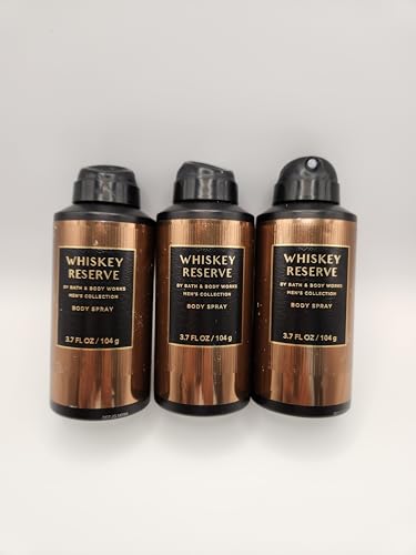 Bath & Body Whiskey Reserve Men's Body Spray - 3 Pack