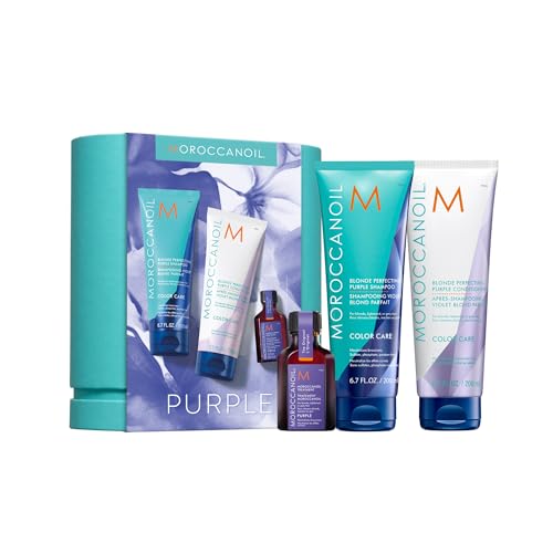 Moroccanoil Blonde Perfecting Purple Shampoo And Conditioner Bundle