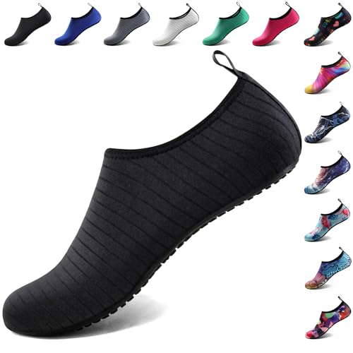 ATHMILE Water Shoes Women Men Barefoot Aqua Socks Quick-Dry for Beach Swim Pool Yoga Camping Cruise Surf Sport