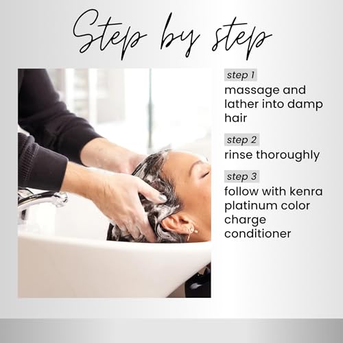 Kenra Platinum Color Charge Shampoo/Conditioner | Color Extending | Recharges Hair Color Up To 50 Washes | Lightweight Moisturizer |Maximum Color Retention |All Hair Types & Colors