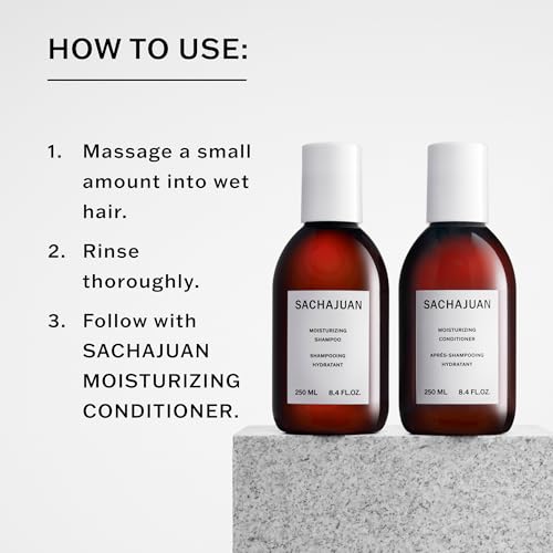 SACHAJUAN Moisturizing Shampoo, for Damaged, Dry, Bleached or Colored Hair, Moisture-Rich with Argan Oil