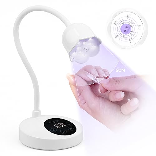 SAVILAND 30W U V Nail Lamp: Gel Nail Lamp Cordless U V Light for Gel Nails Smart Sensor LED Flash Cure Lamp lampara led para uñas Profesional Gooseneck U V Nail Light Nail Salon Home DIY Manicure