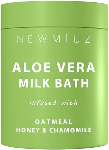 Creamy Oats Milk Bath Soak Hydrate Moisturize Soften Skin Aloe Vera Honey Chamomile Luxury Spa Bath Salt Christmas Birthday Relaxation Gift for Women