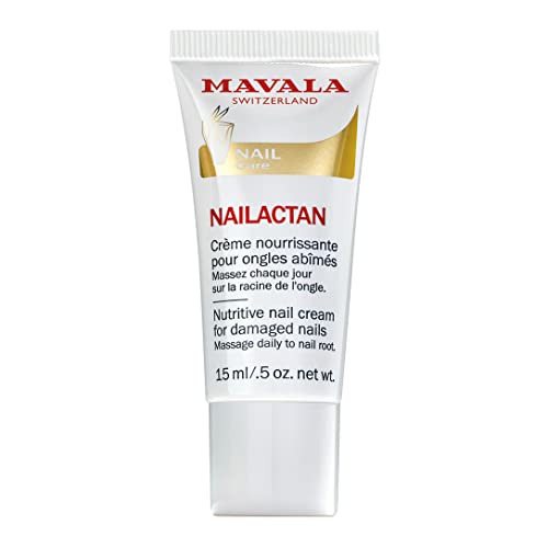 Mavala Nutritive Nail Cream Nailactan for Damaged Nails | Nail Care with Restorative Ingredients for Longer, Healthier Nails | Nail Strengthener + Hardener | 0.5 oz