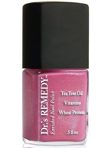 Dr’s Remedy Enriched Nail Polish: Non Toxic, All Natural, and Organic - Doctor Formulated: Strengthens, Restores, Heals, and Protects '24-Free' - PLAYFUL Pink