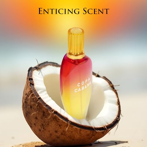 Copa Cabana for Women - Top Notes of Lemons, Orange & Jasmine petals - Base Scents of Amber - Fruity, Citrusy & Woody Accords - Natural & Free of Parabens - Elegant 100ml Bottle, Parfume For Women