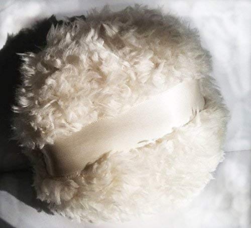Jumbo Teddy Bear Oatmeal Fluffy Fleece Powder Puff for Dusting Powder Extra Large