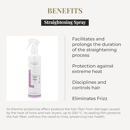 SALERM - Smoothing Hair Spray - Lisos Hair Lab - 250 ml - Eases and Prolongs Smoothing Results - With Hydrolyzed Keratin - Heat Protector for Hair - Eliminates Frizz
