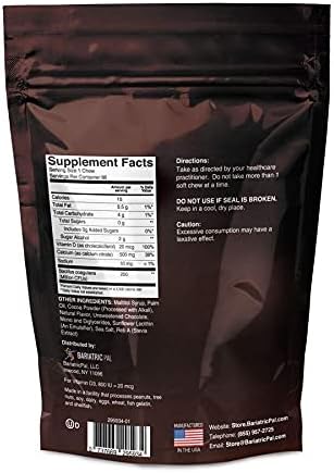 BariatricPal 90-Day Bariatric Vitamin Bundle (Multivitamin ONE 1 per Day! Capsule with 45mg Iron and Calcium Citrate Soft Chews 500mg with Probiotics - Chocolate Mint)