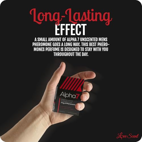 Alpha 7 Unscented - Pheromone Cologne for Men with Pure Pheromones - High Concentration Blend to Attract Women - Top Selling Perfume Oil Designed to Complement Your Scent (2x (1 ml))