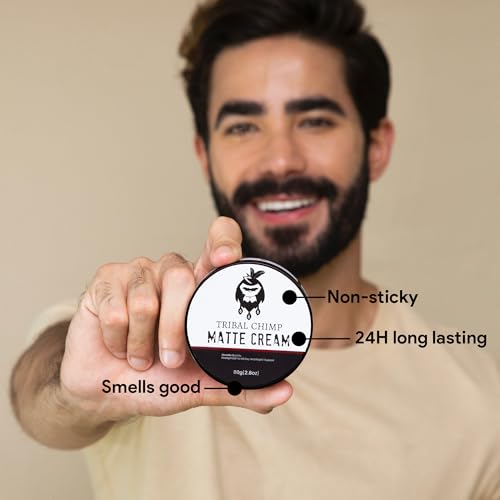 Matte Hair Styling Paste for Men – Medium to Strong Hold, Matte Finish, Easy to Apply & Wash Out – Styling Paste for All Hair Types, Texture & Volume Boost – 80g