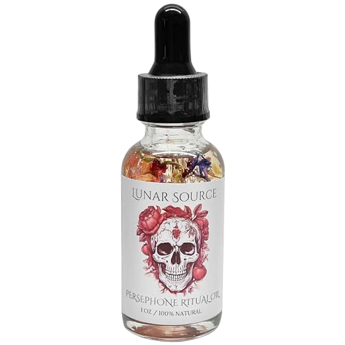 Persephone Ritual Oil | Body Perfume Anointing Witchcraft Wiccan Pagan Witch Herbal Intention Queen of Underworld Goddess Spell Altar Devotee Invocation Sacred Offerings