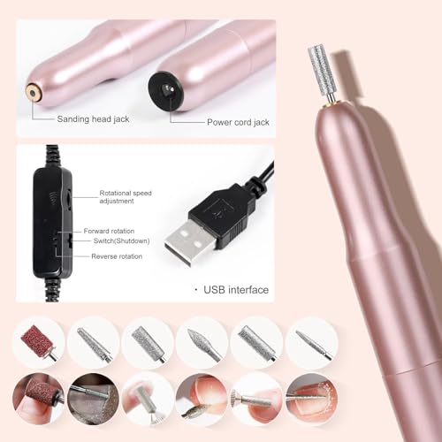 Acrylic Nail Kit with liquid Monomer,6colors Acrylic powder,UV Lamp for Beginners with Everything Nail Supplies（White）