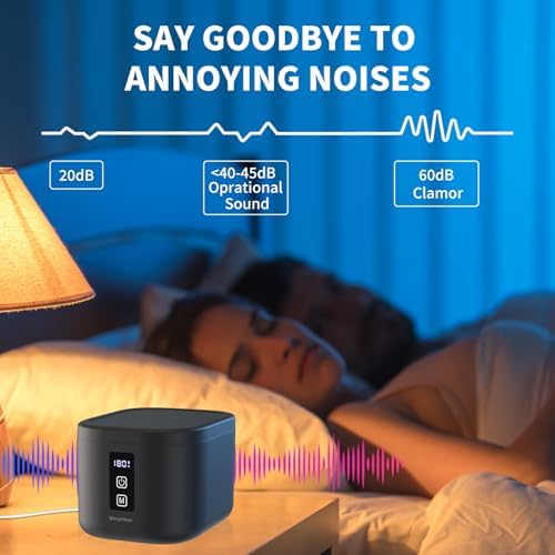 Retainer Cleaner, Ultrasonic Retainer Cleaner Machine 48kHz for Dentures, Mouth Guards, Braces, Toothbrush Heads, Jewelry, Ring Jewelry Cleaner with 300ML Capacity, 4 Modes Clean - Black