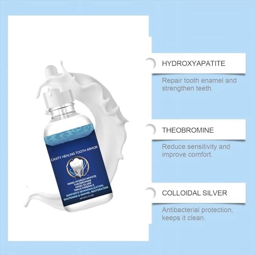 Dentite Cavity Healing Tooth Armor,Teeth Whitening, Cavity Repair & Gum Health Treatment, Enamel Strengthener, Fast-Acting Oral Care Solution (2pcs)