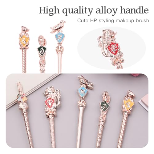 【2 Color Options】Harry Makeup Brushes Set for Women, Potter Makeup Gift Set, Magic Eye Shadow Eyeliner Blending Lip Brush - Brushes Holder Pot Not Included