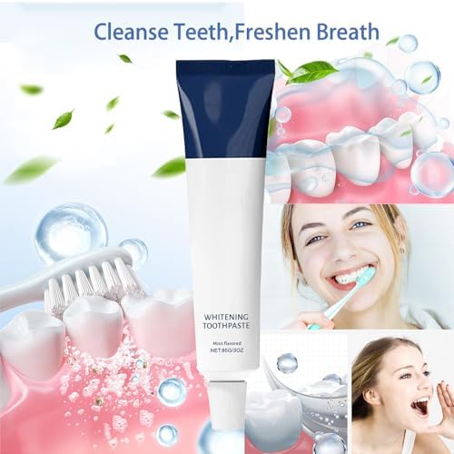 Fluoride-Free Formula with Hydroxyapatite Coconut Oil & Xylitol for Enamel Repair and Gentle Nano Hydroxyapatite Whitening Toothpaste