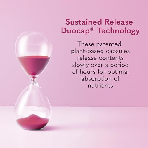 Garden of Life Hair Growth Duo Caps, Supplement for Thicker, Healthier Hair with Hyaluronic Acid, Biotin, Silica, and Patented Keranat, 30 Plant-Based Capsules