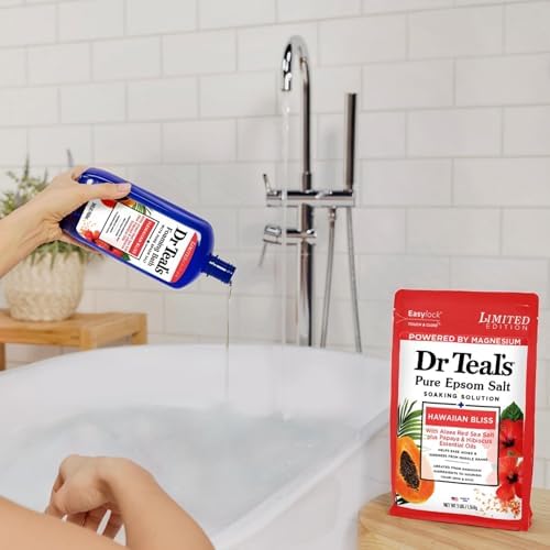 Dr Teal's Hawaiian Bliss Pure Epsom Salt Soak and Foaming Bath (Hawaiian Bliss)