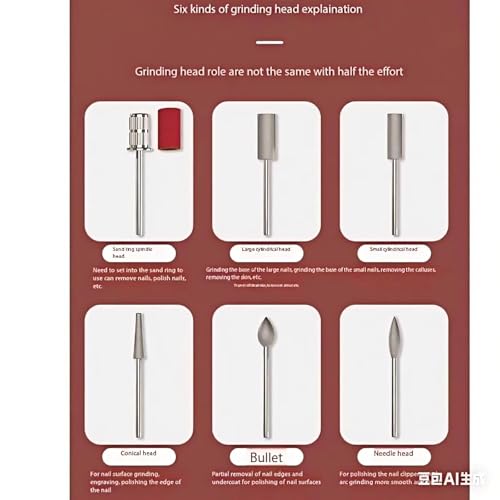 Nail Gun Drill, Professional Rechargeable Nail Drill, 45,000 RPM, Suitable for Women's Manicure, Pedicure, Removing Gel Polishes, for Home DIY Salon Manicure, Purple