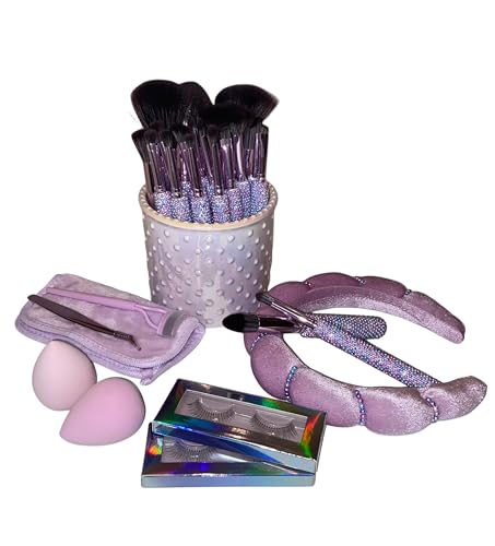 Glitz & Glam | Collection Brush Set Purple Pearl Mega Bling, 30 Pcs