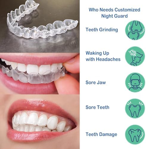 Custom Night Guard, Durable Mouth Guard Teeth Guard Ultra Thin Brace Dental Day Guard Clear Teeth Retainer - One Pack Upper Guard