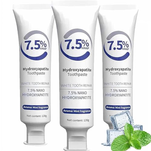 7.5% Hydroxyapatite Toothpaste - Hidroxiapatita Toothpaste, Pasta De Dientes Con Hidroxiapatita for Enamel Protection and Tooth Strengthening (3)