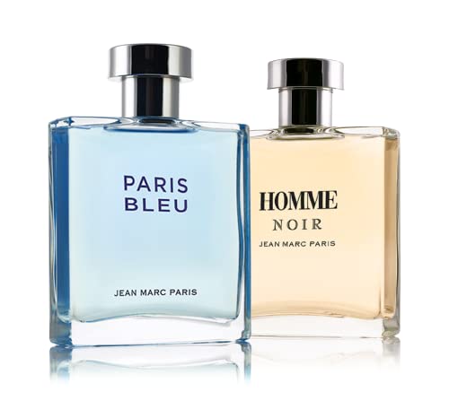 Jean Marc Paris Homme Noir Eau de Toilette Spray 100ml, Men's Cologne, 3.4 fl. oz., Woody Cologne, Notes of Grapefruit, Tobacco, and Tonka Bean