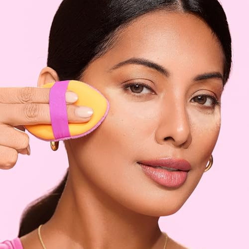 Real Techniques Precision Perfection Duo, Viral Kitten Paw Concealer Brush & Dual-Sided Powder Puff For Powder & Foundation, Travel Friendly Makeup Brush Set, Cruelty-Free, 2 Piece Set