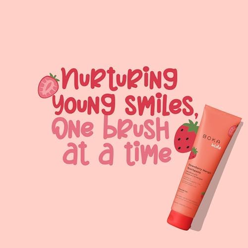 Boka Fluoride Free Toothpaste Nano Hydroxyapatite Toothpaste - Strawberry Mango Flavor, 4 oz 1Pk US Manufactured