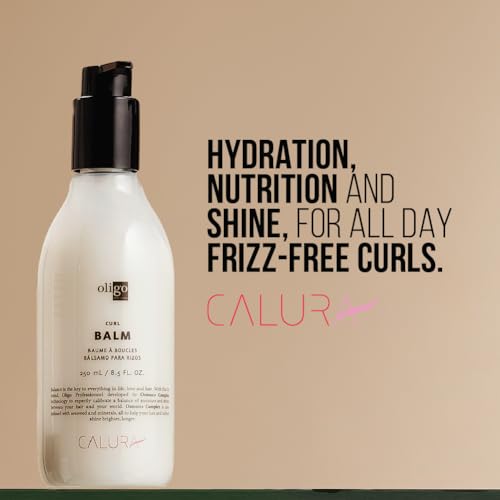 Oligo Professionnel - Calura Curl Balm - Defining Cream for wavy and curly hair - Curl enhancer - Sulfate & Paraben free - Control frizz with conditioning ingredients - 8.5oz