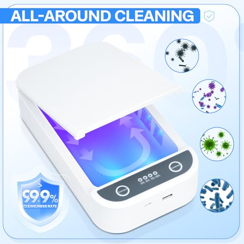 Nail Tool Sterilizer with Blue Light,Portable USB Sterilizer For Nail Tools Nail Cleaning Box Beauty Tool Cleaner Machine for for Nail Salon, Tweezers, Jewelry, Phone, Manicure Tools Cleaning