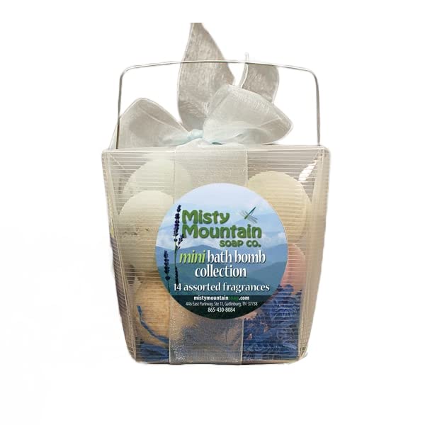 Mini Bath Bomb Collection - Made with Natural Oils and Butters by Misty Mountain Soap Co.