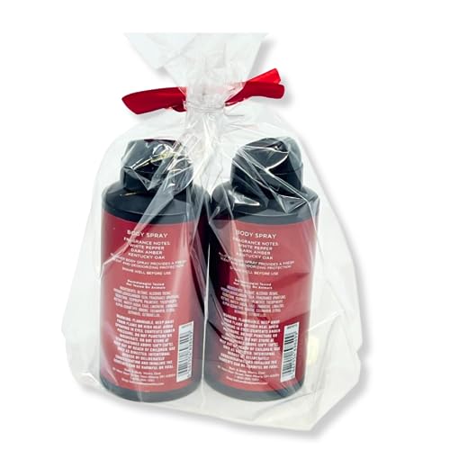 Bath & Body Works Bourbon Body Spray 3.7oz – Gift Pack for Holiday - Men’s Collection – Lot of 2