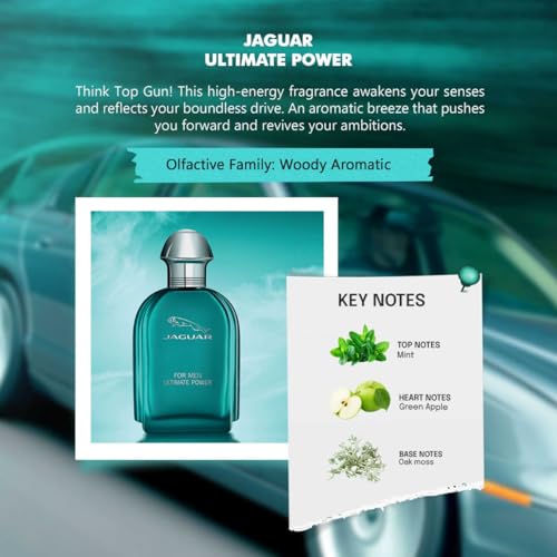 Jaguar Ultimate Power Men EDT Spray 3.4 oz