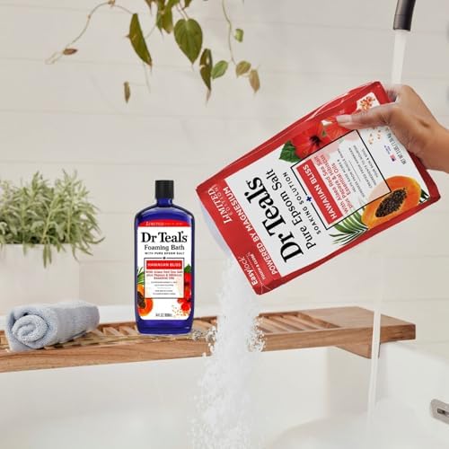 Dr Teal's Hawaiian Bliss Pure Epsom Salt Soak and Foaming Bath (Hawaiian Bliss)
