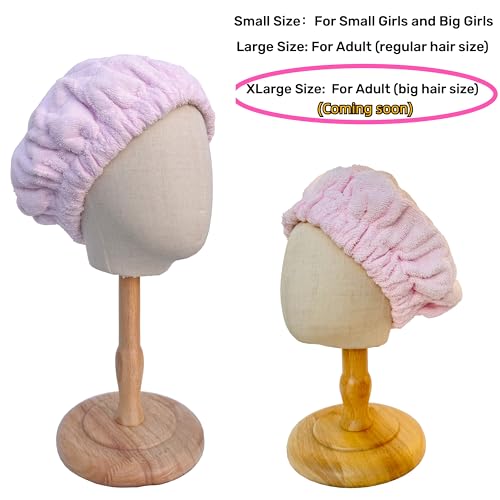 AKISS Flaxseed Deep Conditioning Heat Cap Portable Microwave Hot Bonnet Therapy Hair care Cap For Kids Girls (SkyBlue/Dog, Small)