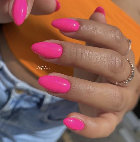 DND DC Gel Polish Set, Pink Collection, UV/LED Gel Polish and Air Dry Nail Lacquer, Matching Chip-Free Polish Duo, 284 Hibiscus, 0.5 Fl Oz