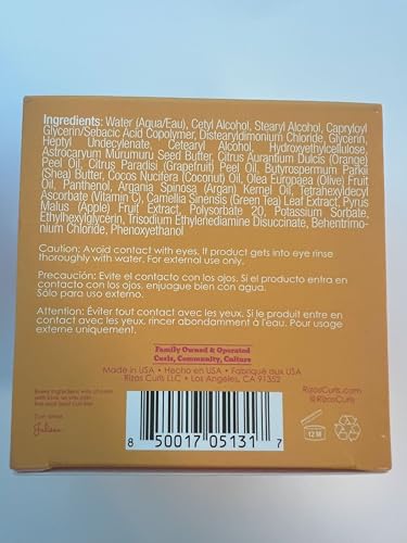 Rizos Curls Vitamin C Hair Repair Mask, Deeply Moisturizes & Hydrates, Softens & Minimize Frizz while Adding Shine, For Dry Damaged Hair, Infused with Shea Butter, 10 oz