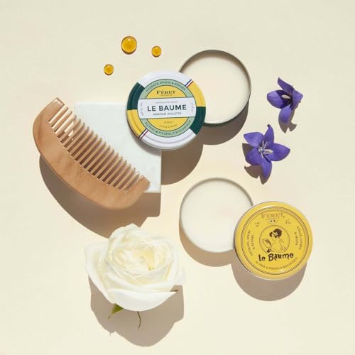 Feret Le Baume Multi-Purpose Balm – Violette – Natural Lip Balm with Shea Butter & Honey – Hydrating Moisturizer for Dry Skin, Lips & Cuticles – Made in France – 50ml / 1.7oz