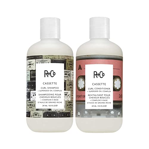 R+Co Cassette Curl Shampoo and Conditioner Set + Superseed Oil Complex