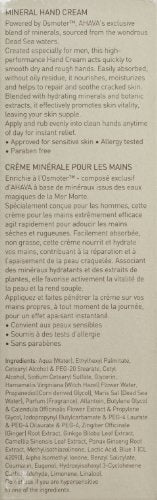 AHAVA Men's Mineral Hand Cream - Nourishing & Fast-Absorbing, Smoothes & Relieves Hands, Prevents Dryness, enriched with G-Force: Ginger Root, Ginseng, Ginkgo Biloba Leaf & Green Tea, 3.4 Fl.Oz