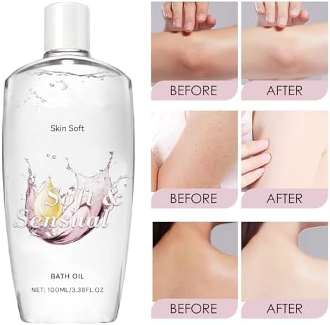 Soft Sensual Bath Oil, Women's Original Bath Oil - Long-Lasting Hydration, Nourishes, Smooths, Firms, Suitable for All Skin Types (2 pcs)